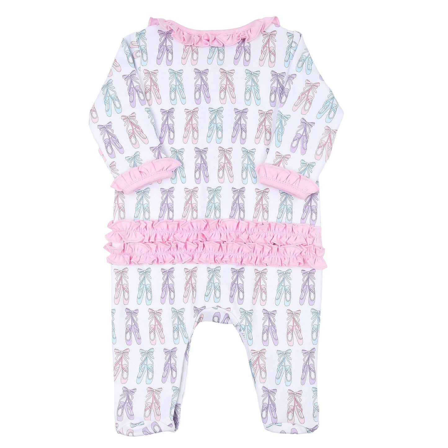 Ballerina Girl Printed Ruffle Footie