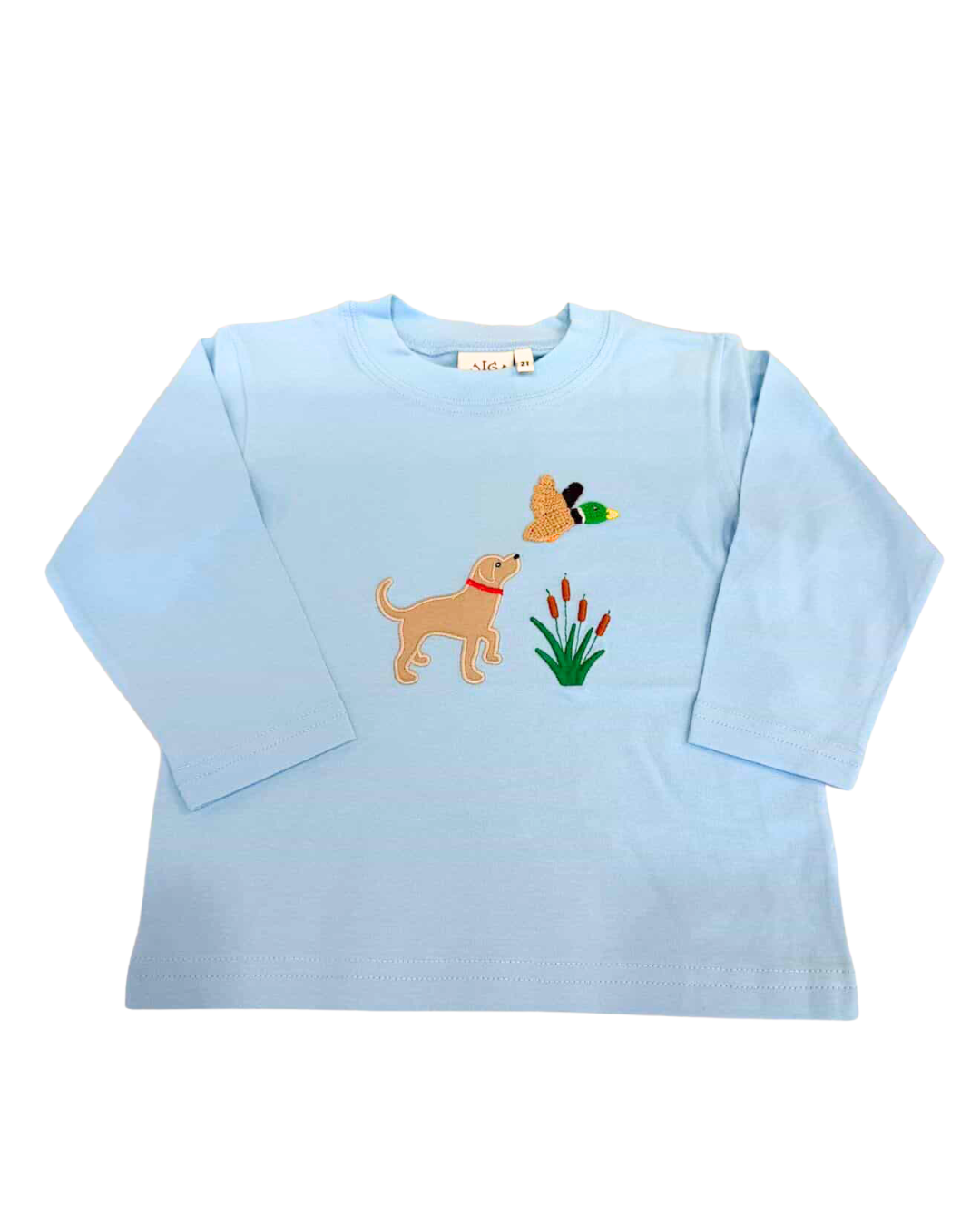 Dog with Mallard Baby Blue T-Shirt