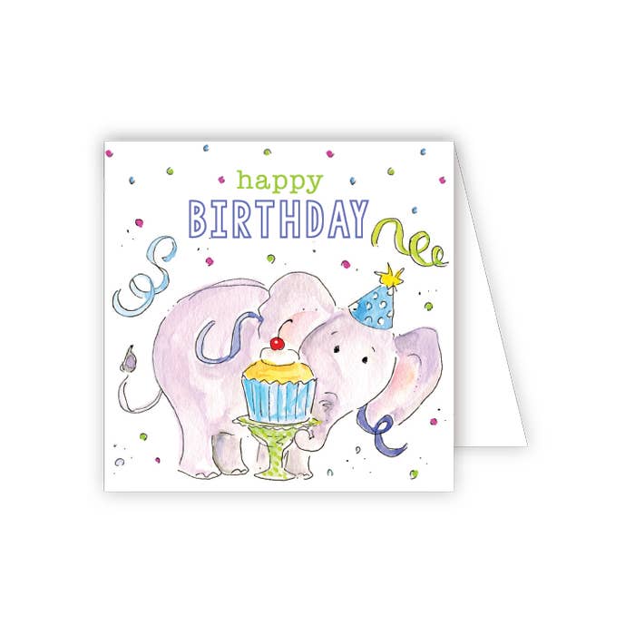 Happy Birthday Elephant Enclosure Card