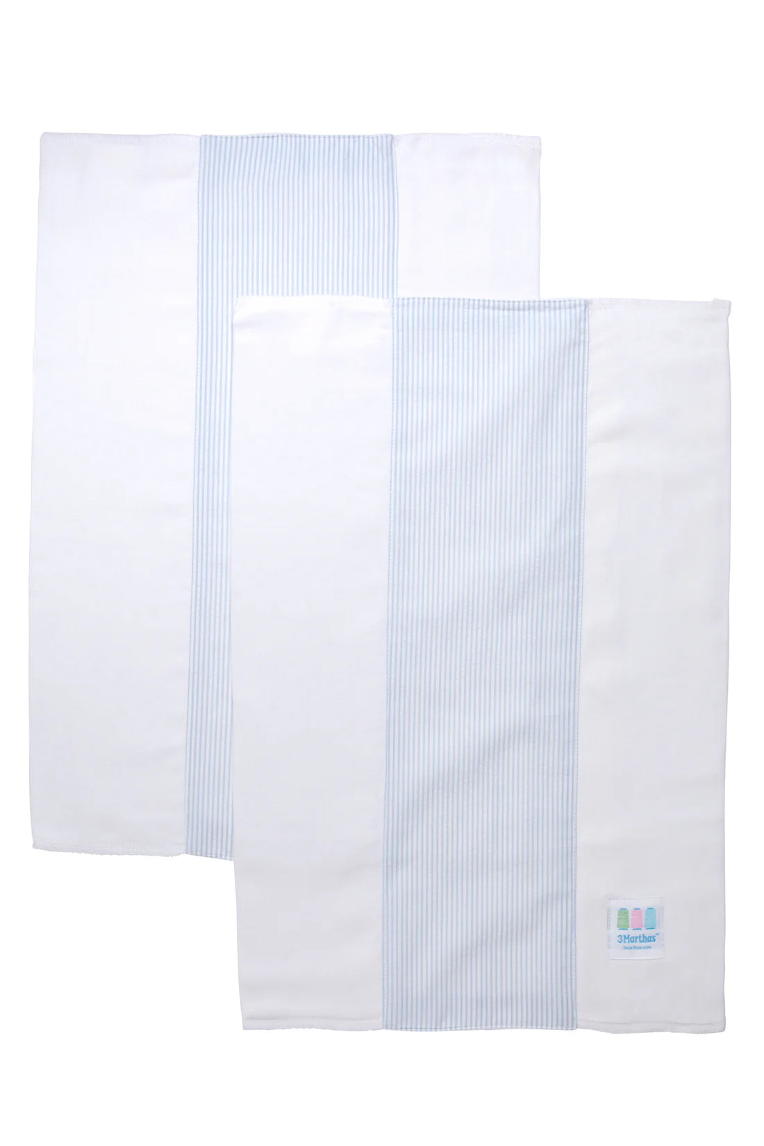 Seersucker Stripe Set of Two Burps