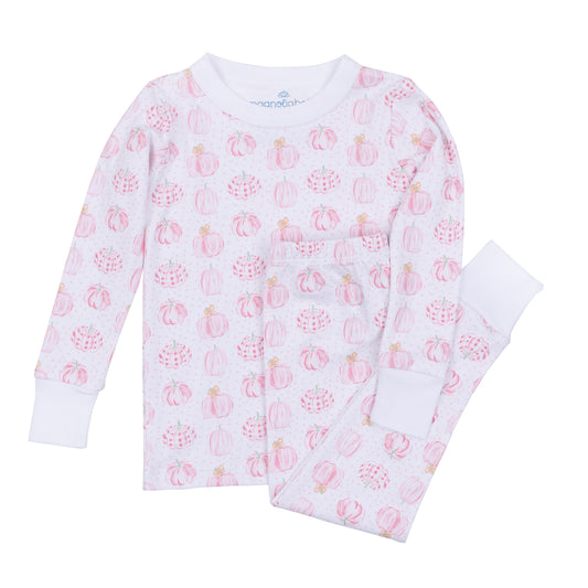 Precious Pumpkins Long Pajamas - Pink