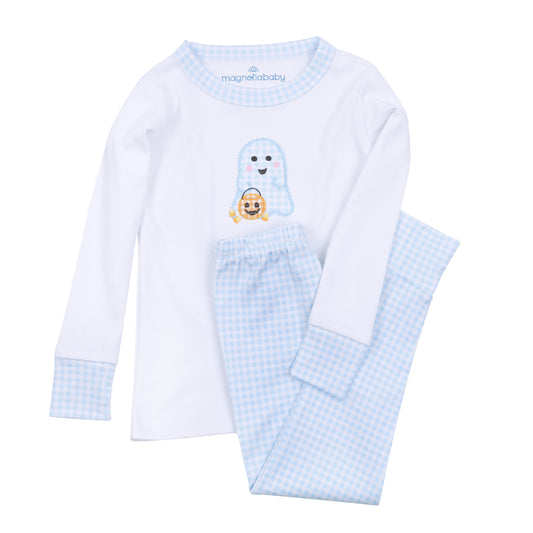 Boo Crew! Applique Long Pajamas - Blue