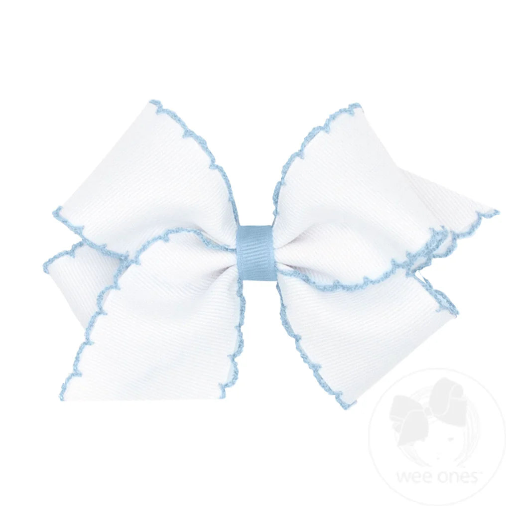 Small Classic Grosgrain Moonstitch Bow