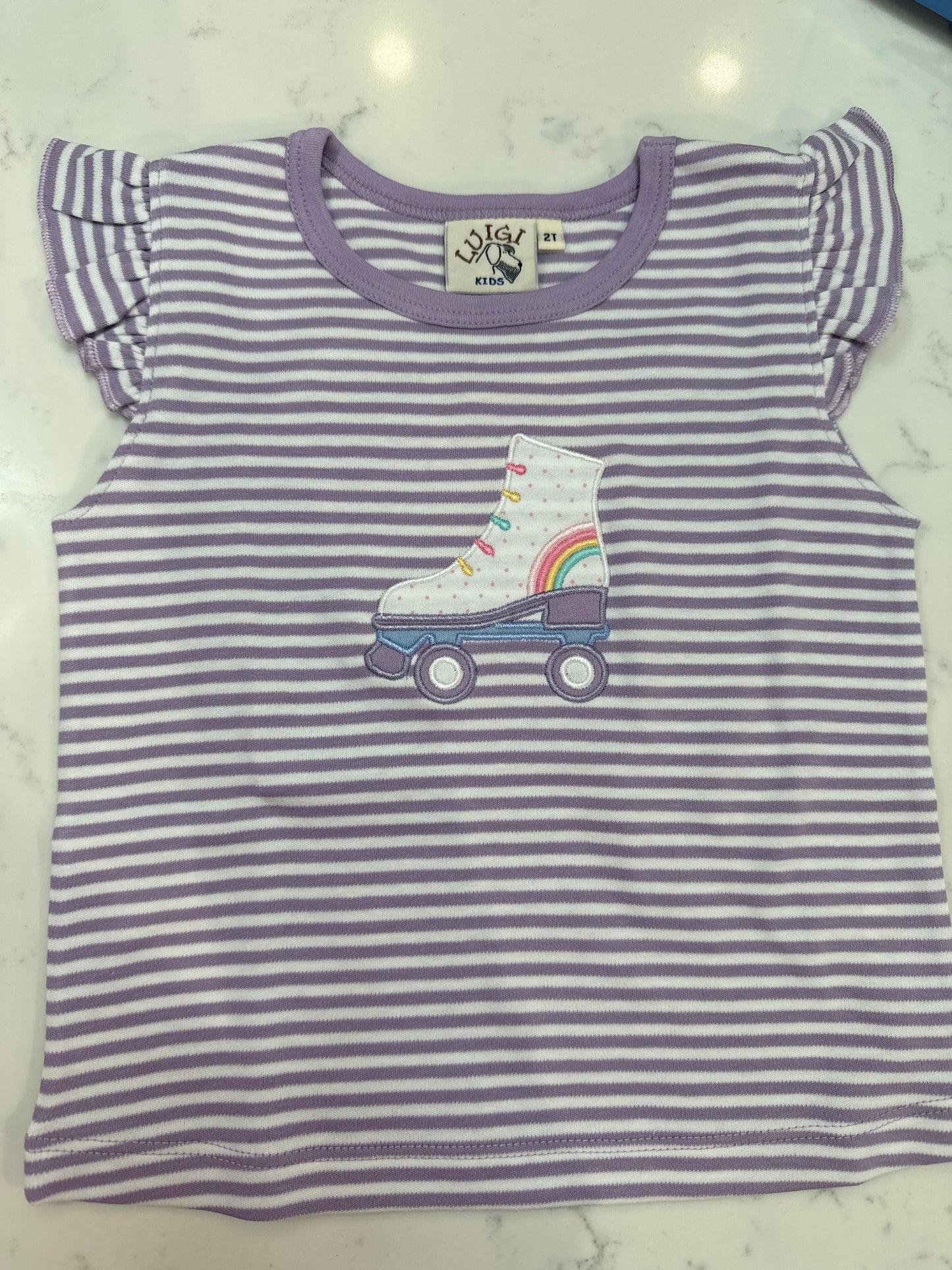 Purple Stripe Rollerskate T-Shirt