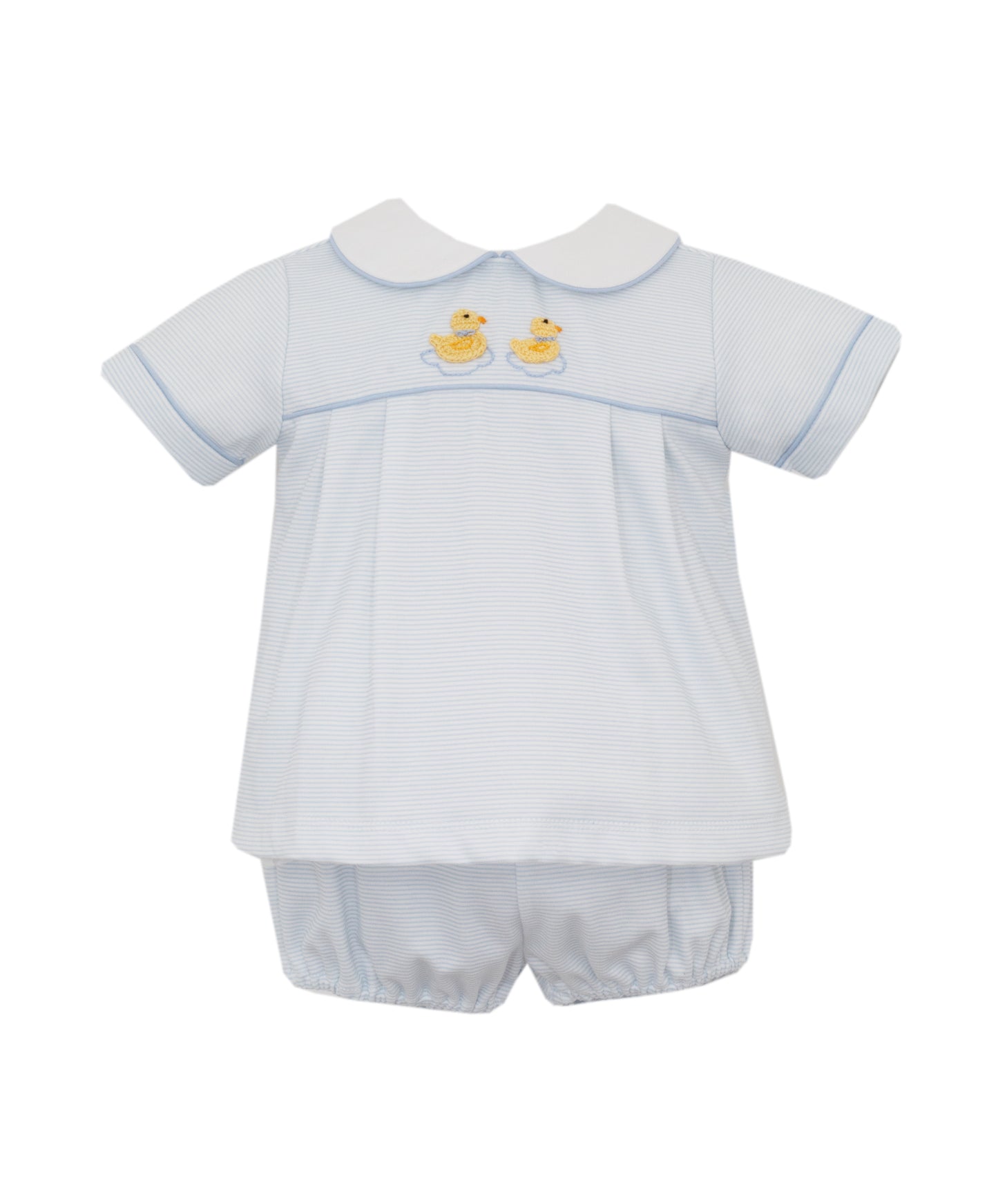 Duckling Light Blue Knit Diaper Set
