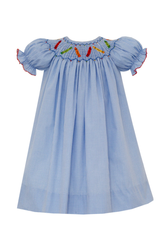 Blue Gingham Crayon Bishop