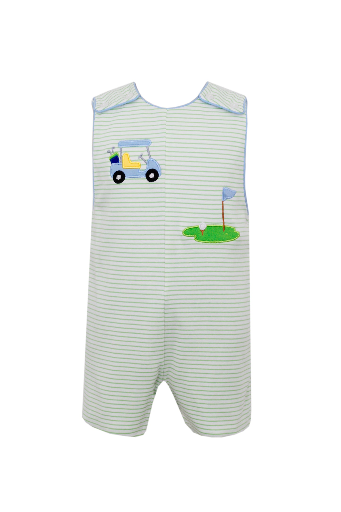 Golf Green Knit Stripe Jon Jon
