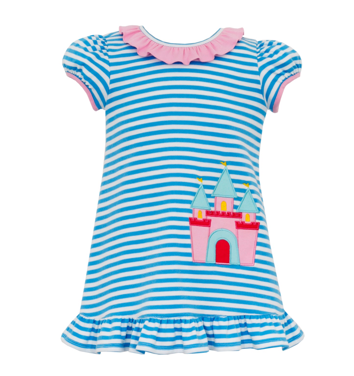 Turquoise Stripe Castle Dress