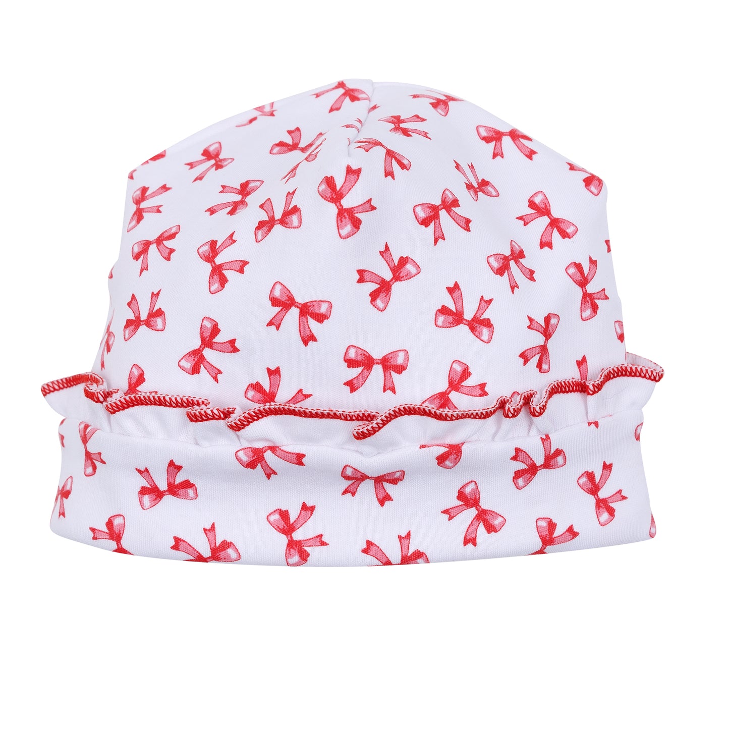 Scarlett Bows Printed Ruffle Hat