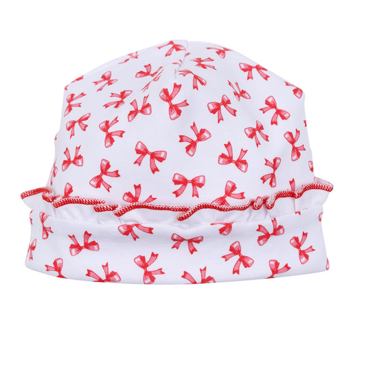 Scarlett Bows Printed Ruffle Hat