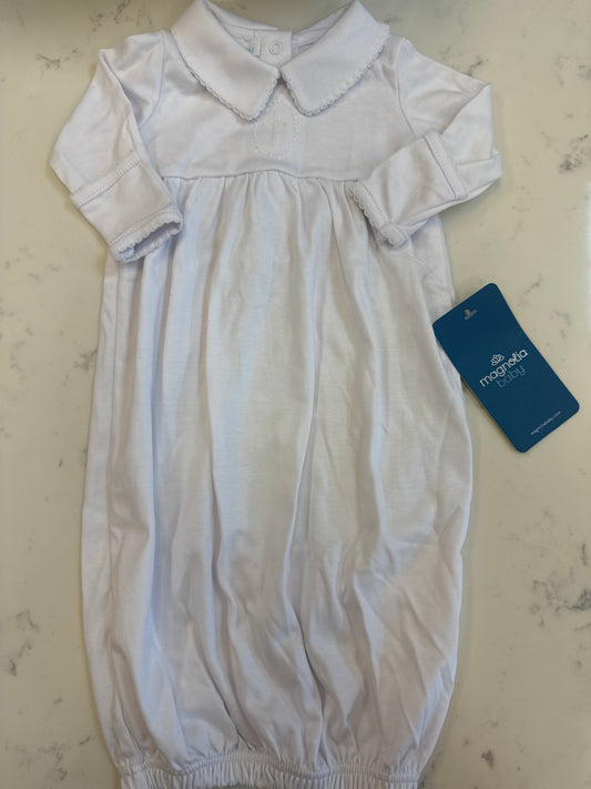 Blessed White Embroidered Gown