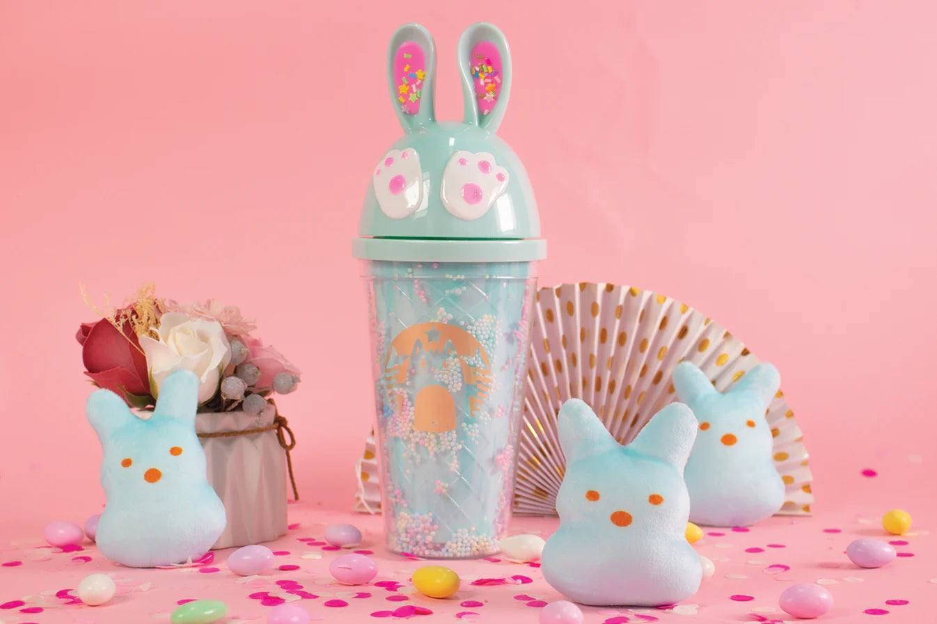 Sprinkle Rabbit Tumbler Mint