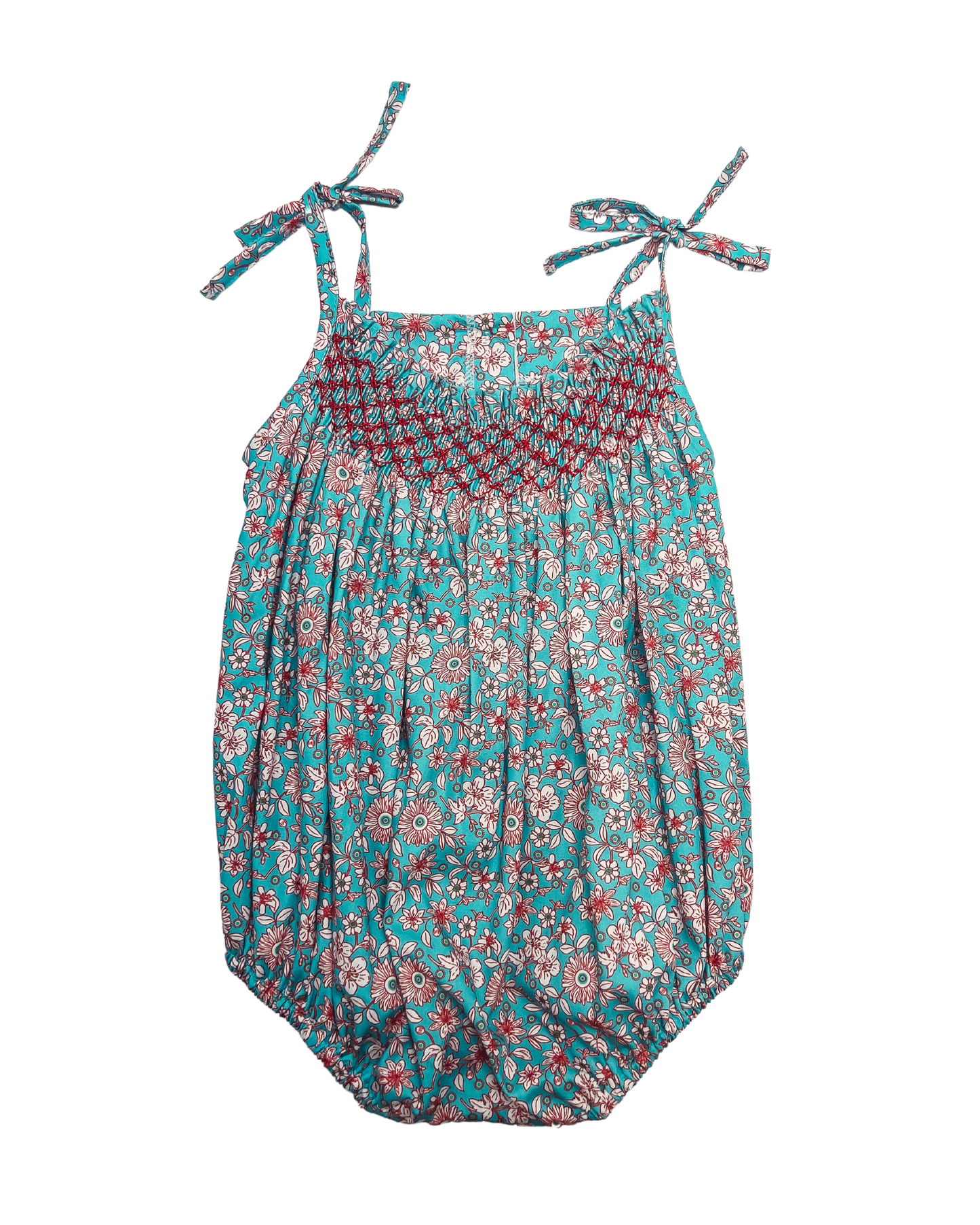 Georgia Smocked Tie Bubble Jamaica Floral