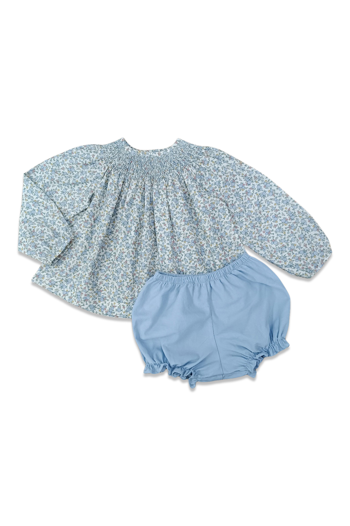 Millie Set Crysanthemum Floral & Blue Cord