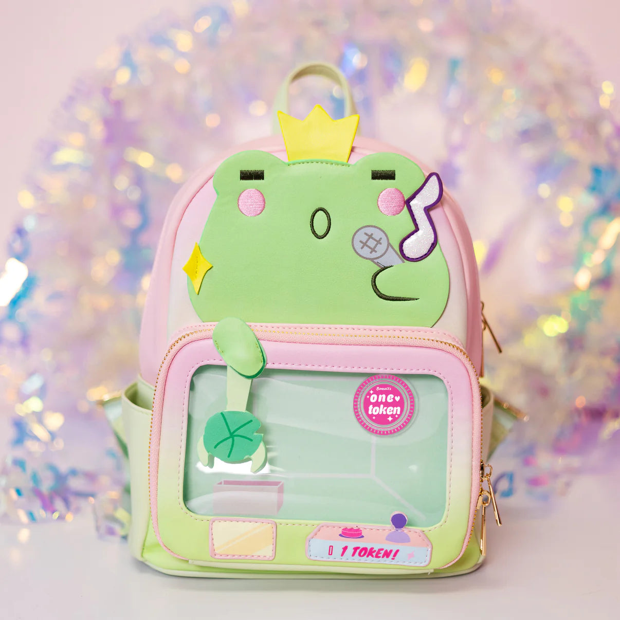 Claw Machine Pin Collector Backpack- King Toad the Frog