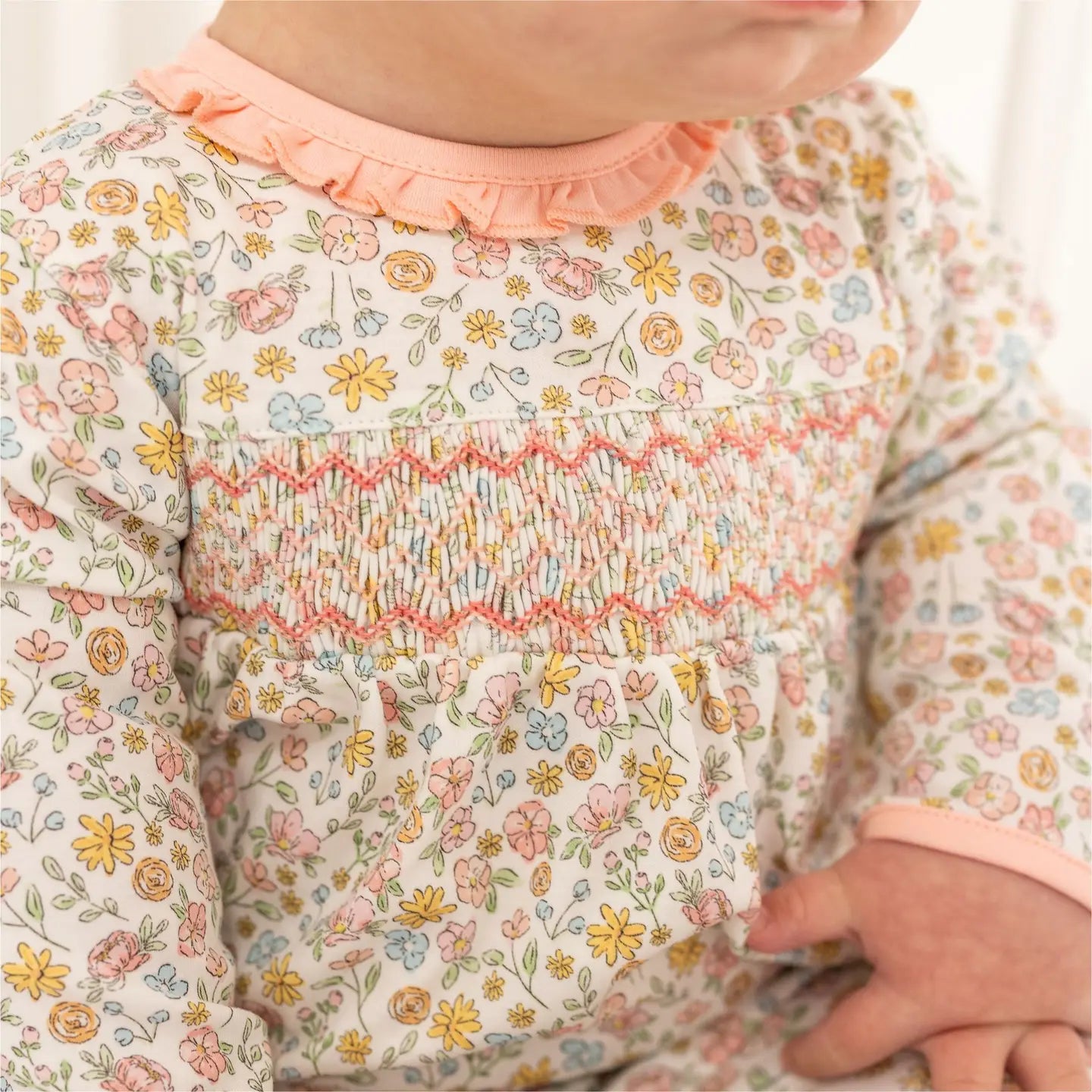 Enchanted Meadows Smocked Footie PK