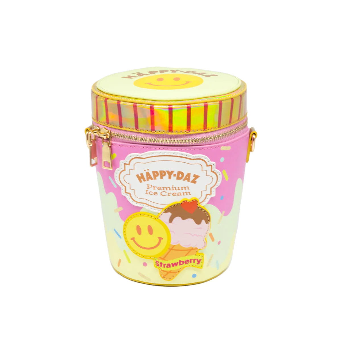 Happy Daz Ice Cream Tub Handbag- Strawberry