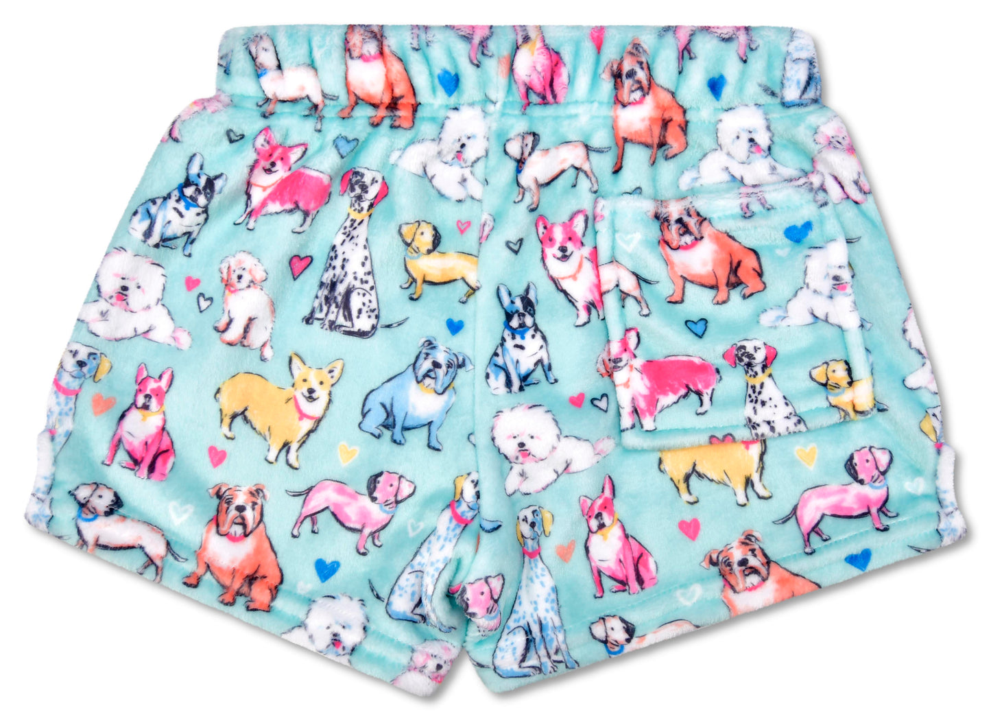 Preppy Pups Plush Shorts