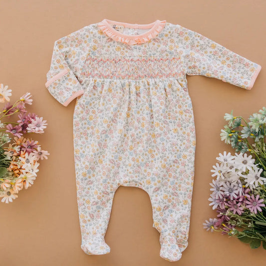 Enchanted Meadows Smocked Footie PK