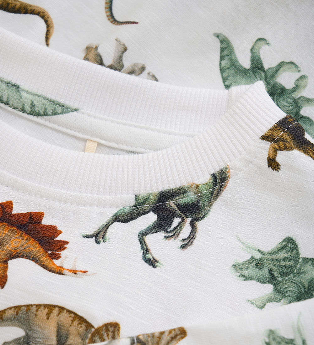 Minymo AOP White Dino TShirt SS
