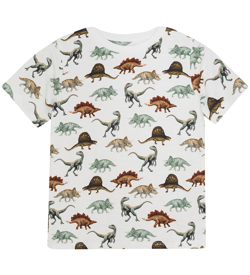 Minymo AOP White Dino TShirt SS