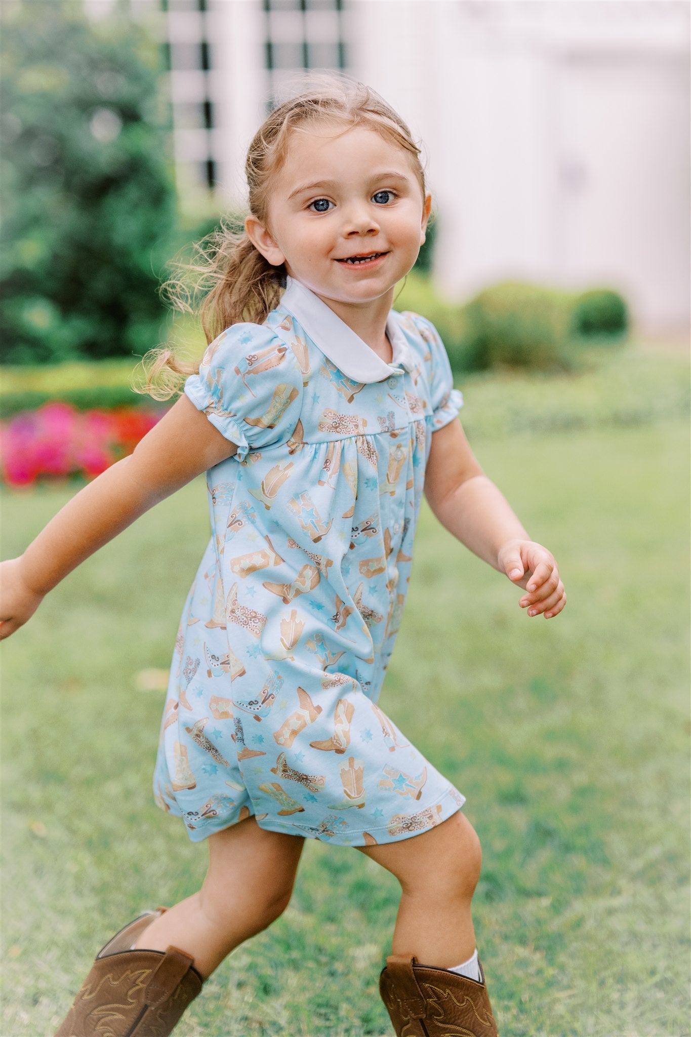 Boots Button Front Dress