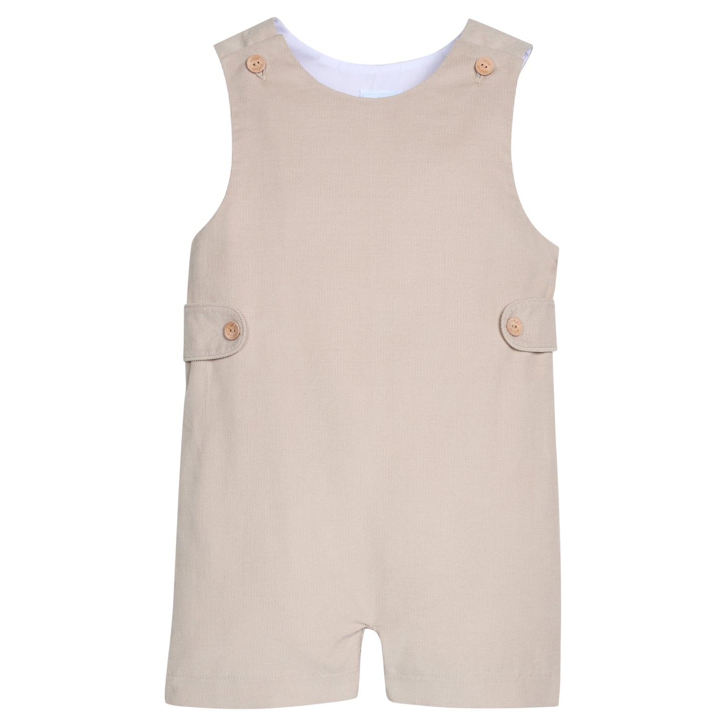 Button Tab John John - Stone Corduroy