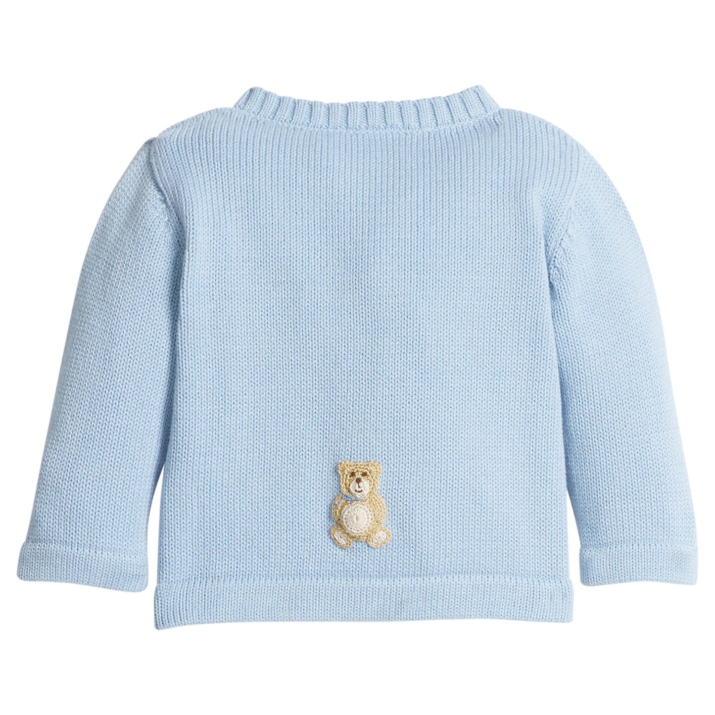 Crochet Cardigan Blue Teddy Bear