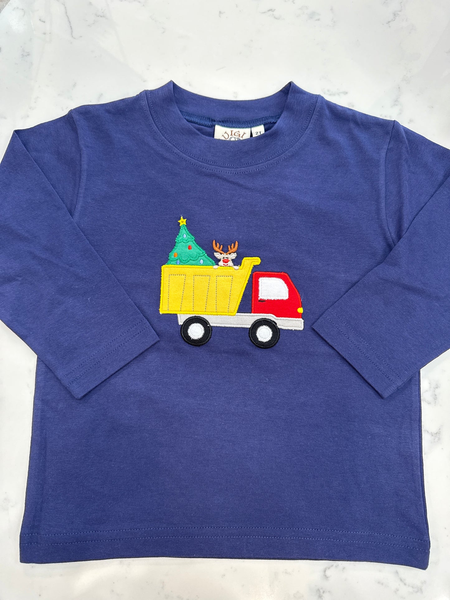 Dump Truck w/ Christmas Tree LS T-Shirt