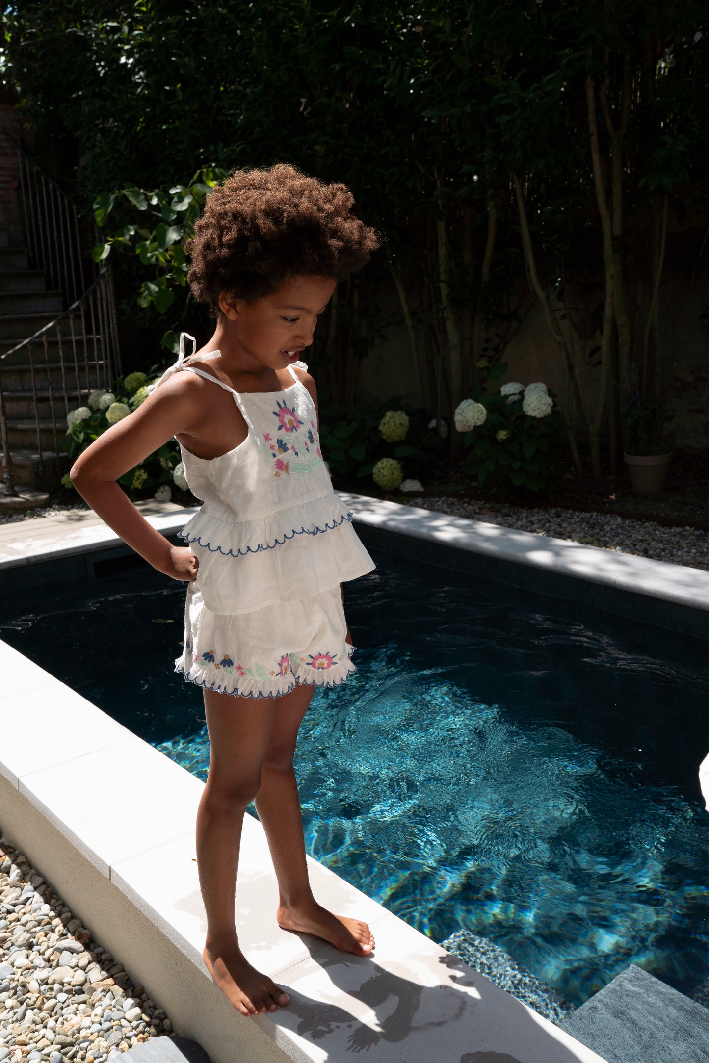 Summer Blossom Set With Embroidery