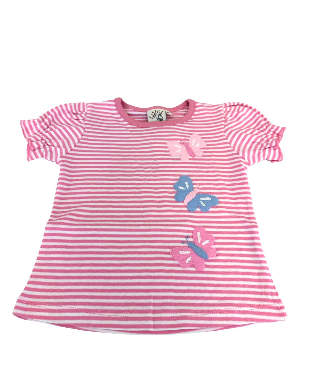Butterfly Pink Stripe Shirt