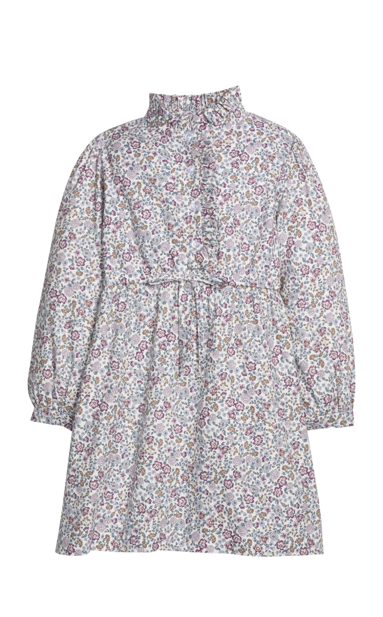Ruffled Shirt Dress- Margaux Floral