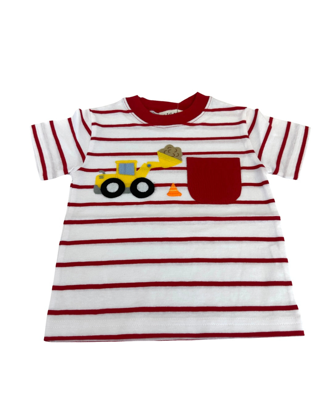 Red Stripe Front Loaded Pocket T-Shirt