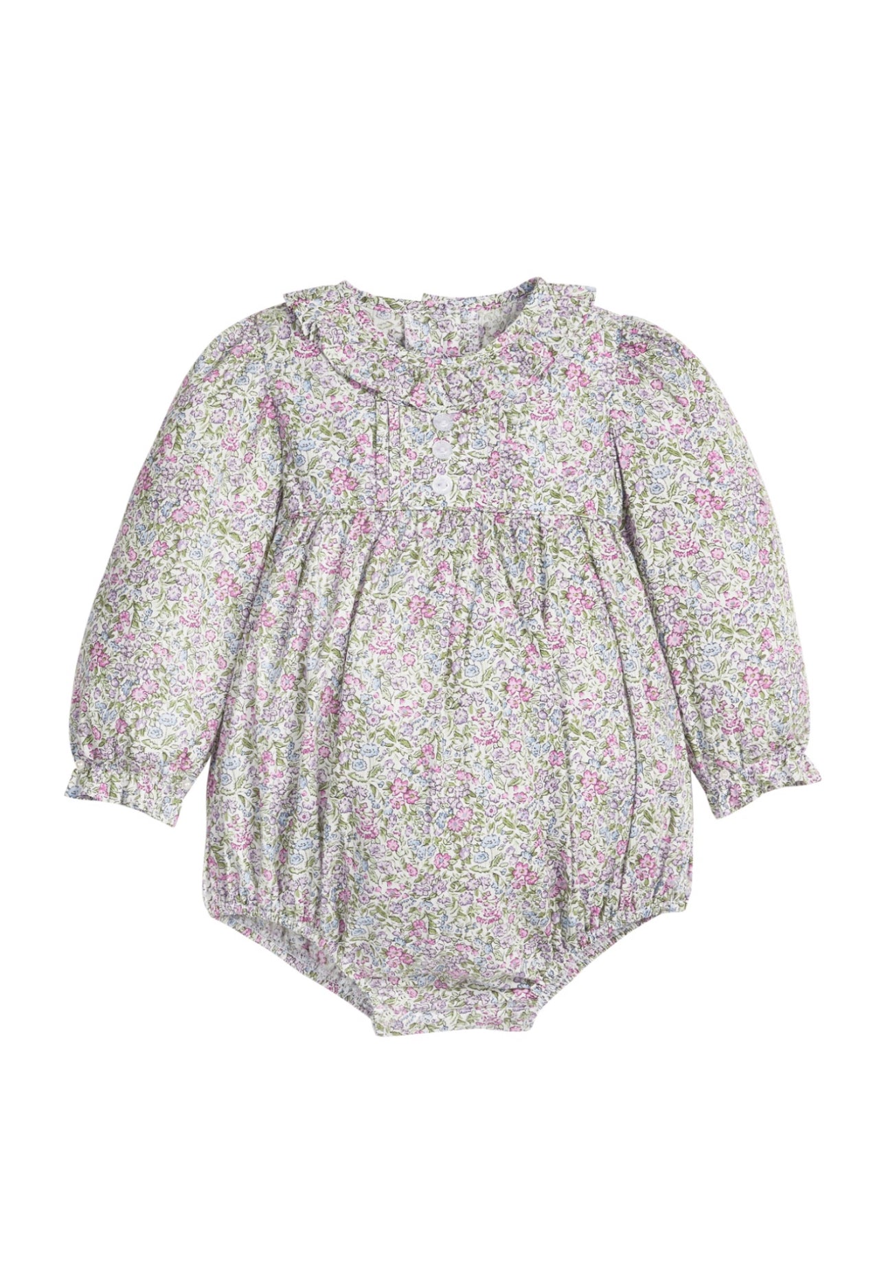 Pleated Caroline Bubble- Lavender Gables Floral