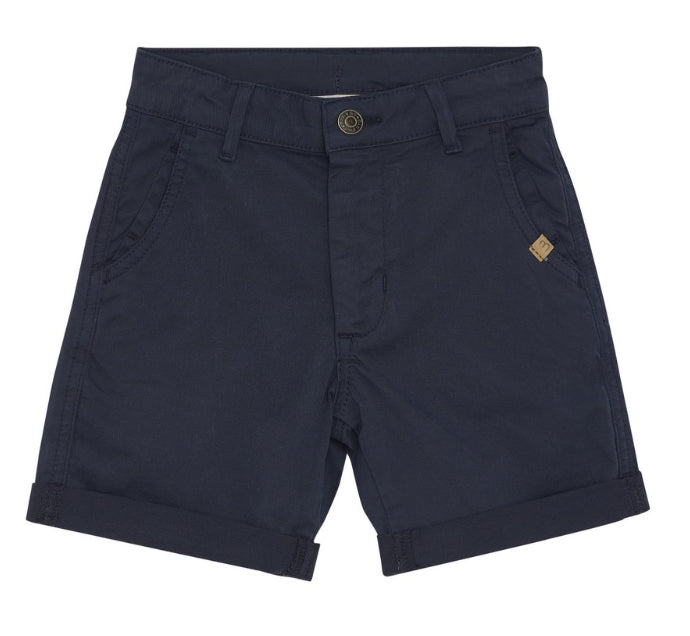 Minymo Button Navy Shorts Twill