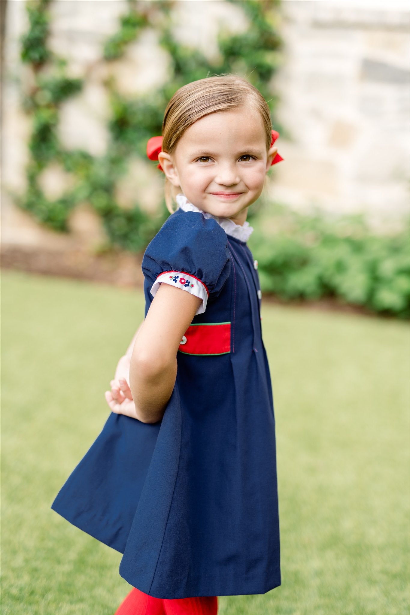 Gianna Navy Dress