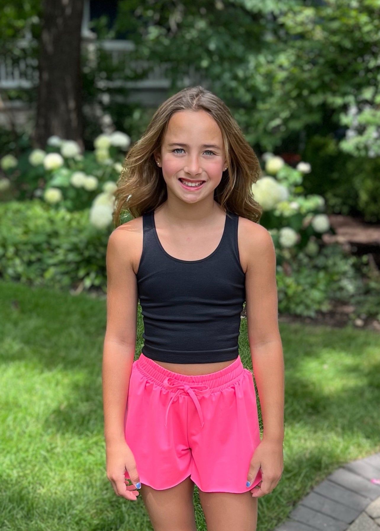 Butterfly Shorts Hot Pink