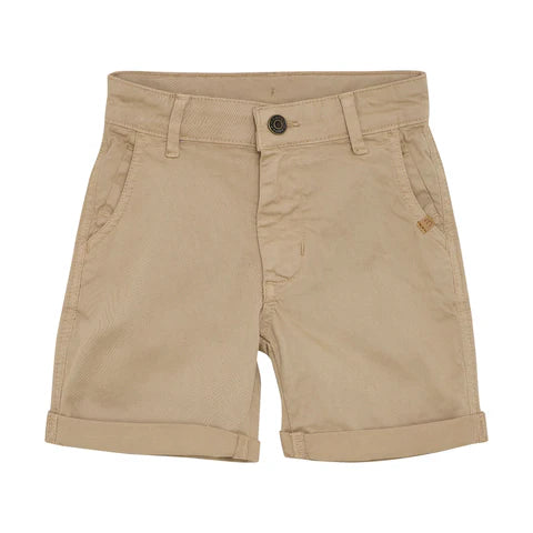 Minymo Button Khaki Shorts Twill