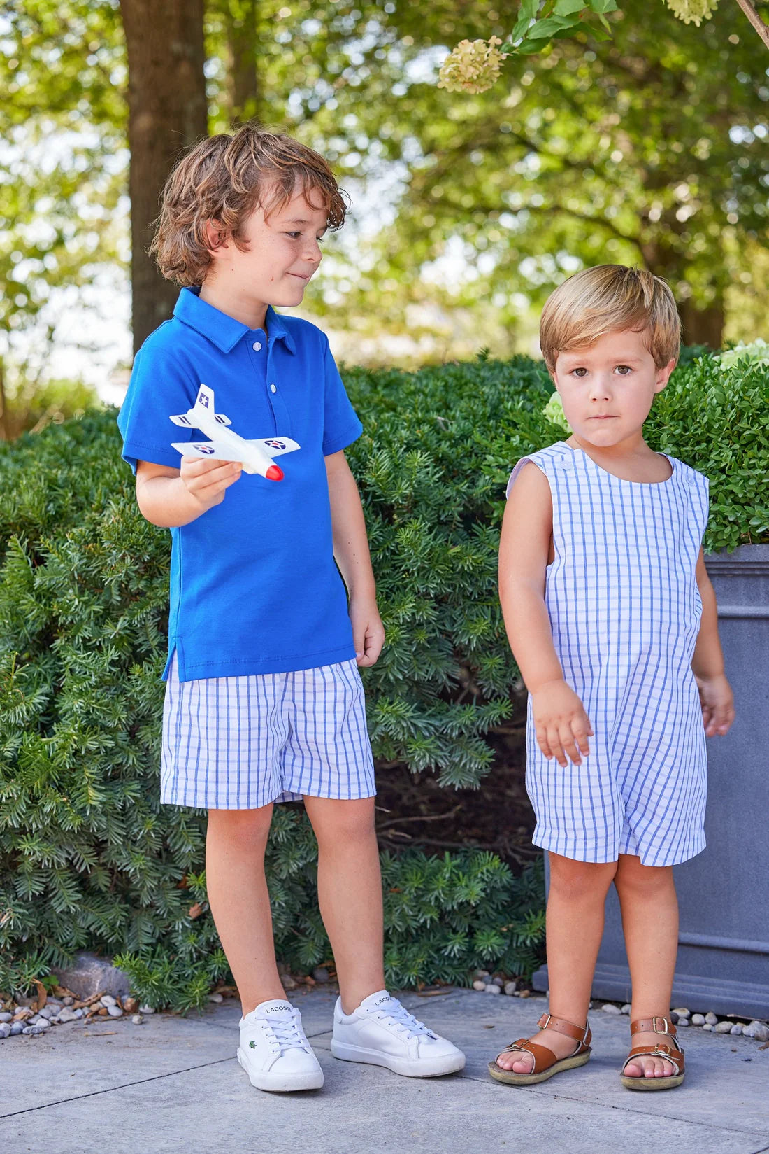 Basic Short- Royal Windowpane