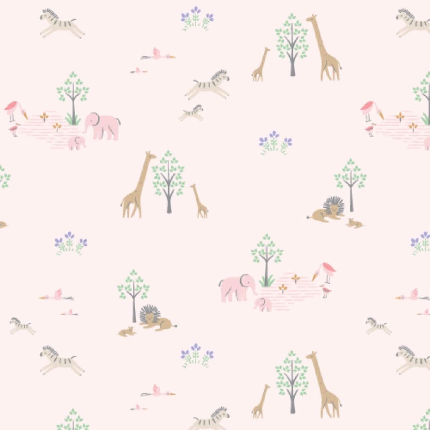 Pink Serene Safari Magnetic Cozy Footie