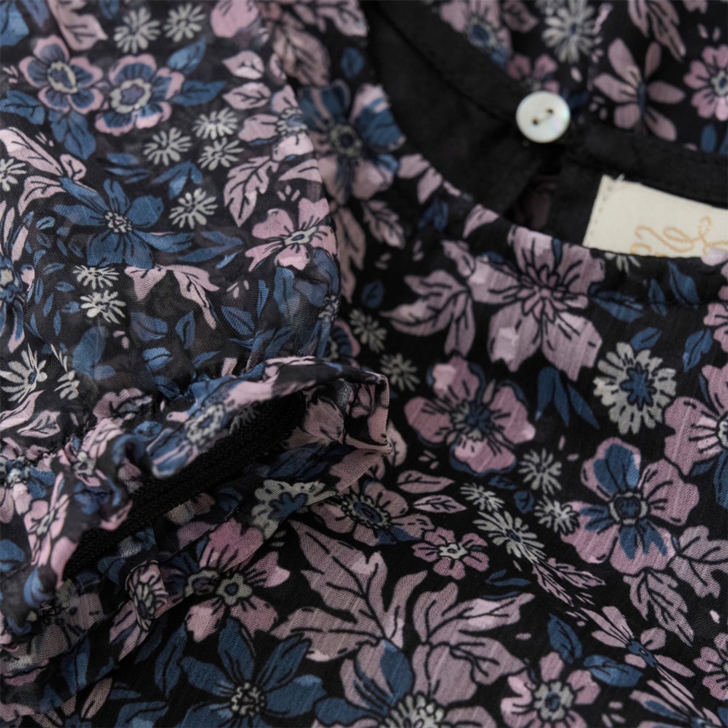 Bel Air Blue Flower Dobby Dress