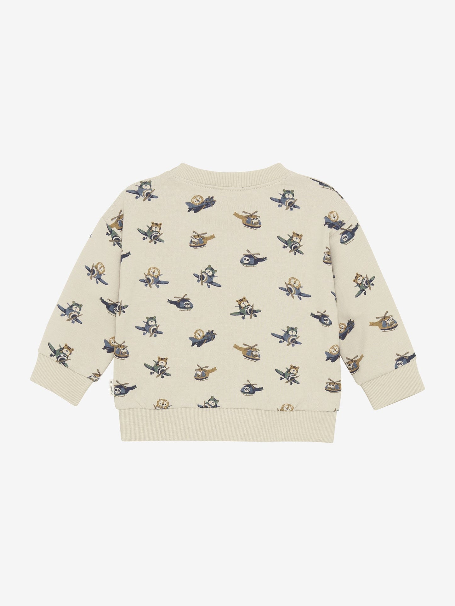 Minymo Sweatshirt LS AOP- Oxford Tan