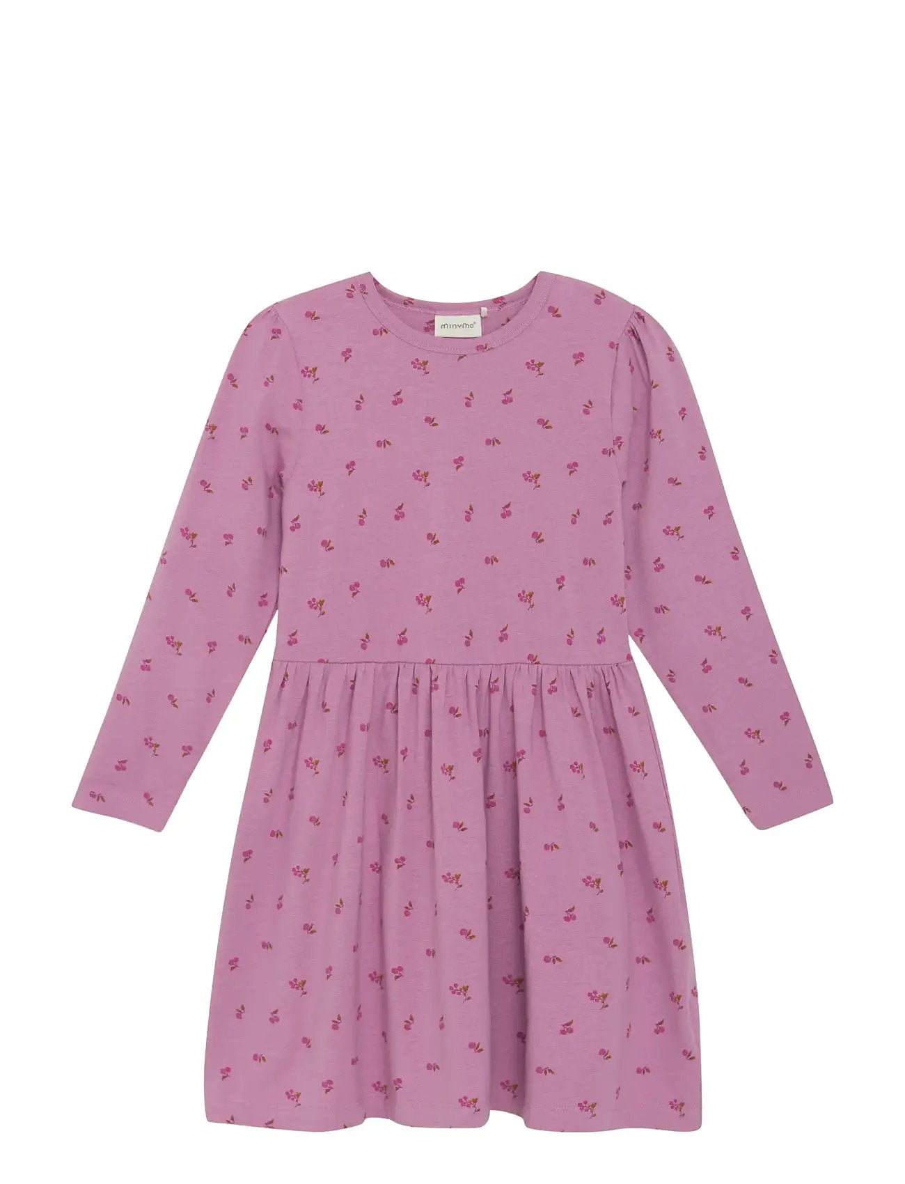 Minymo LS AOP Dress - Mauve Orchid