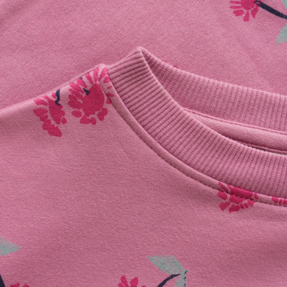 Minymo LS AOP Sweatshirt - Mauve Orchid