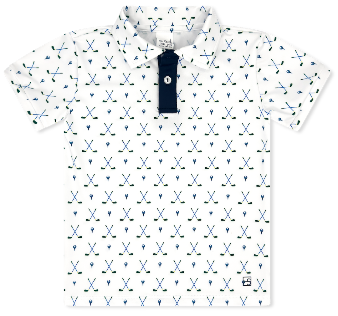 Parker Polo- Fairway Finder, Nantucket Navy