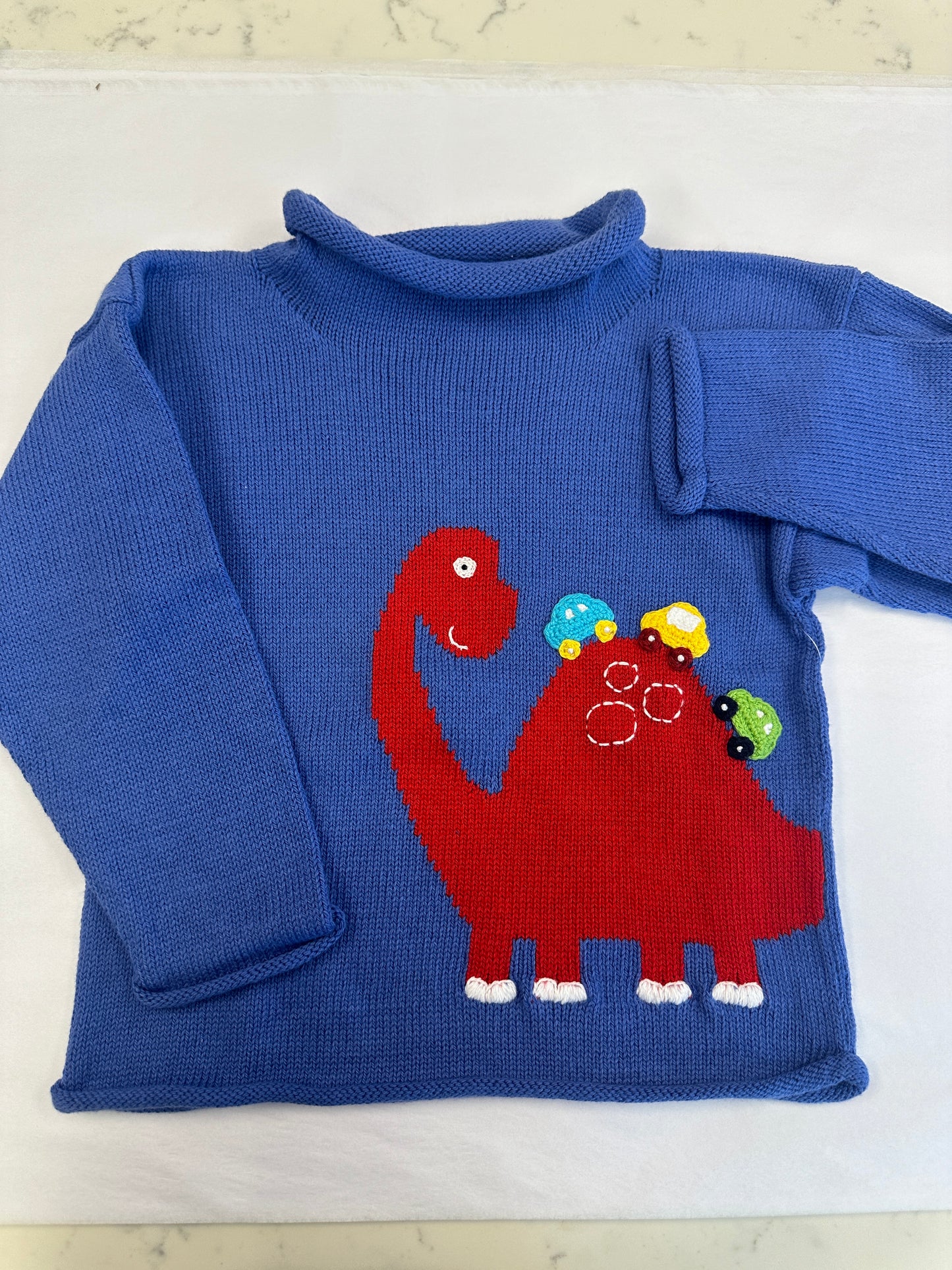 Brontosaurus W/ Crochet Cars Sweater