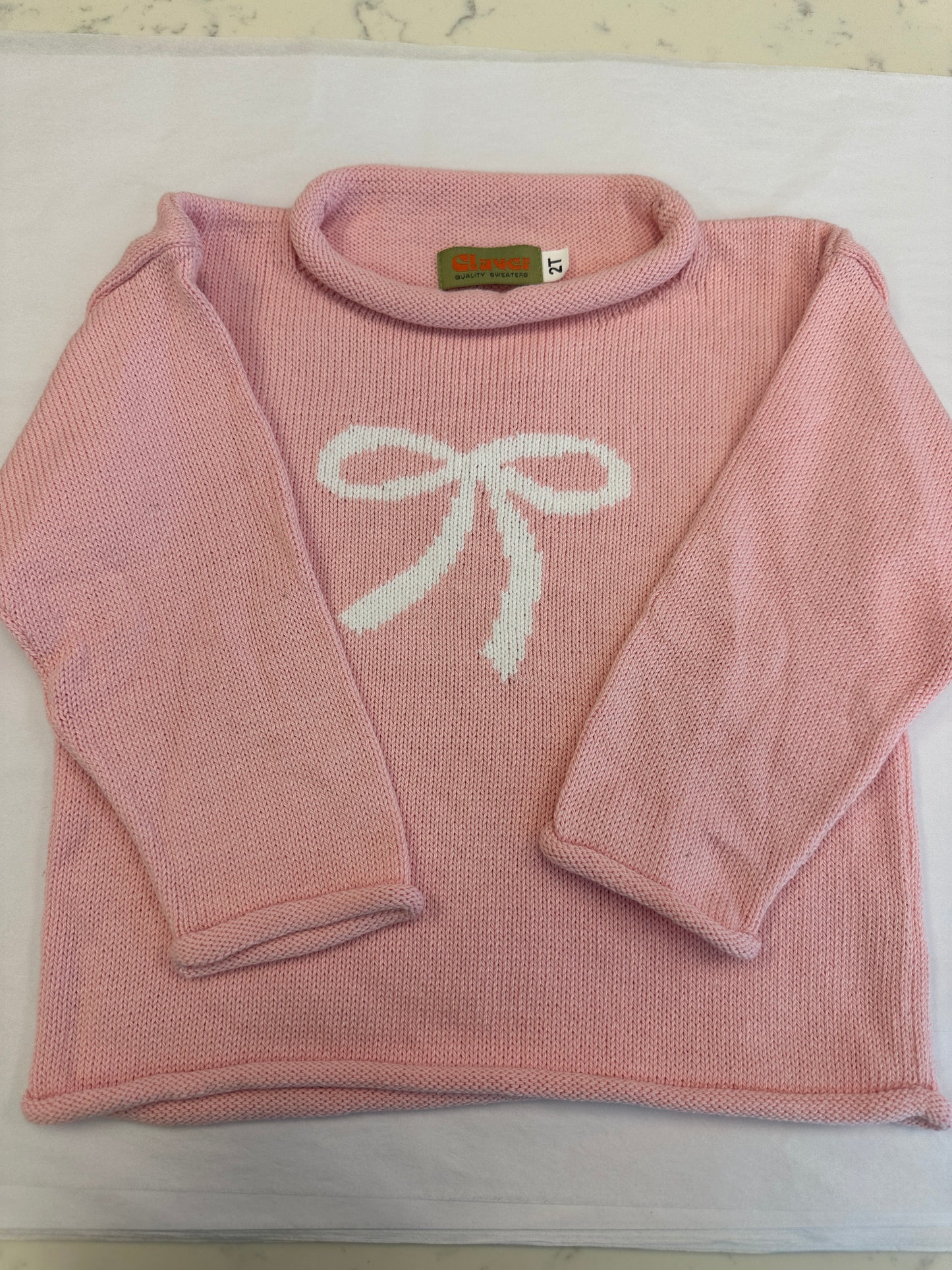Pink Bow Sweater