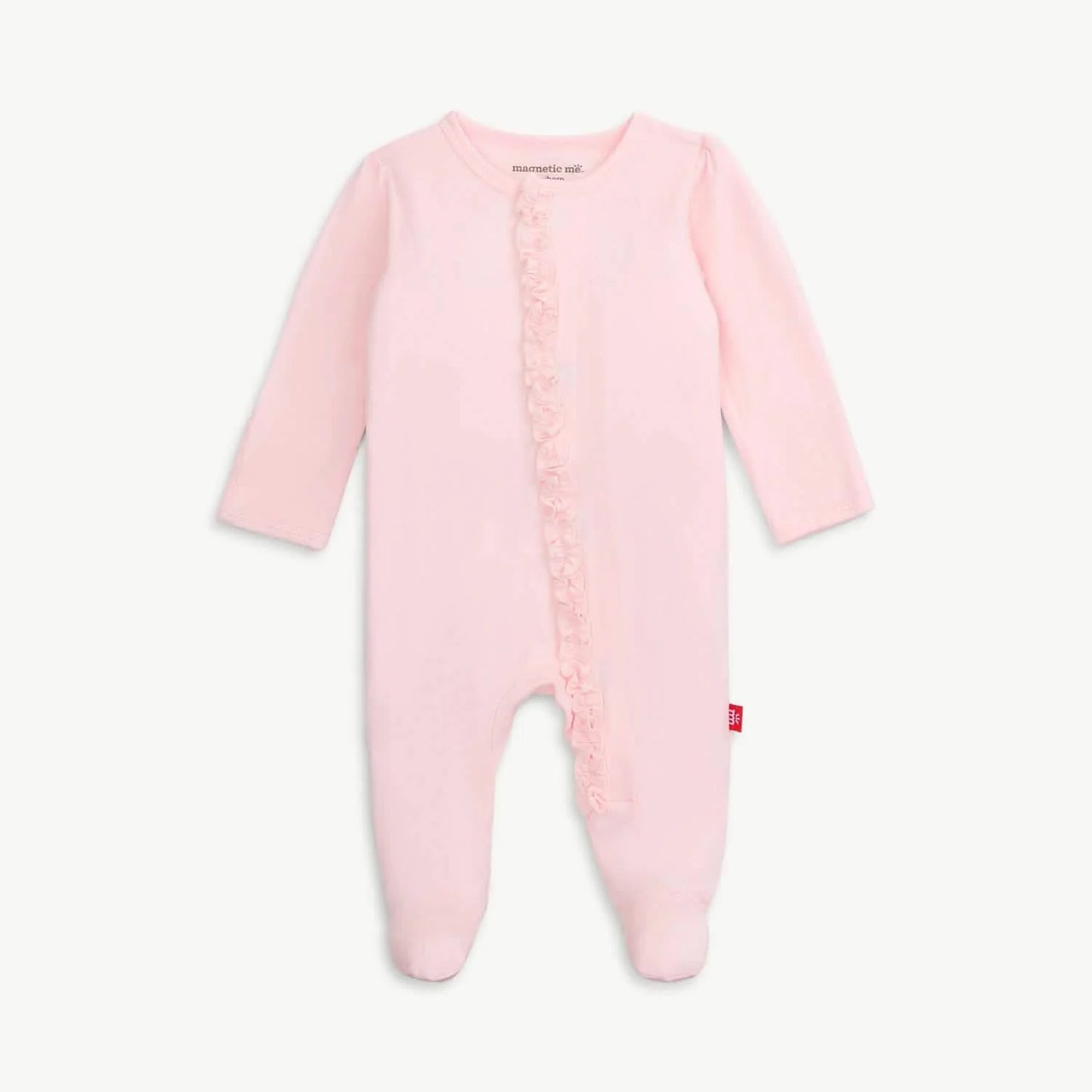 Pink Dogwood Modal Ruffle Footie