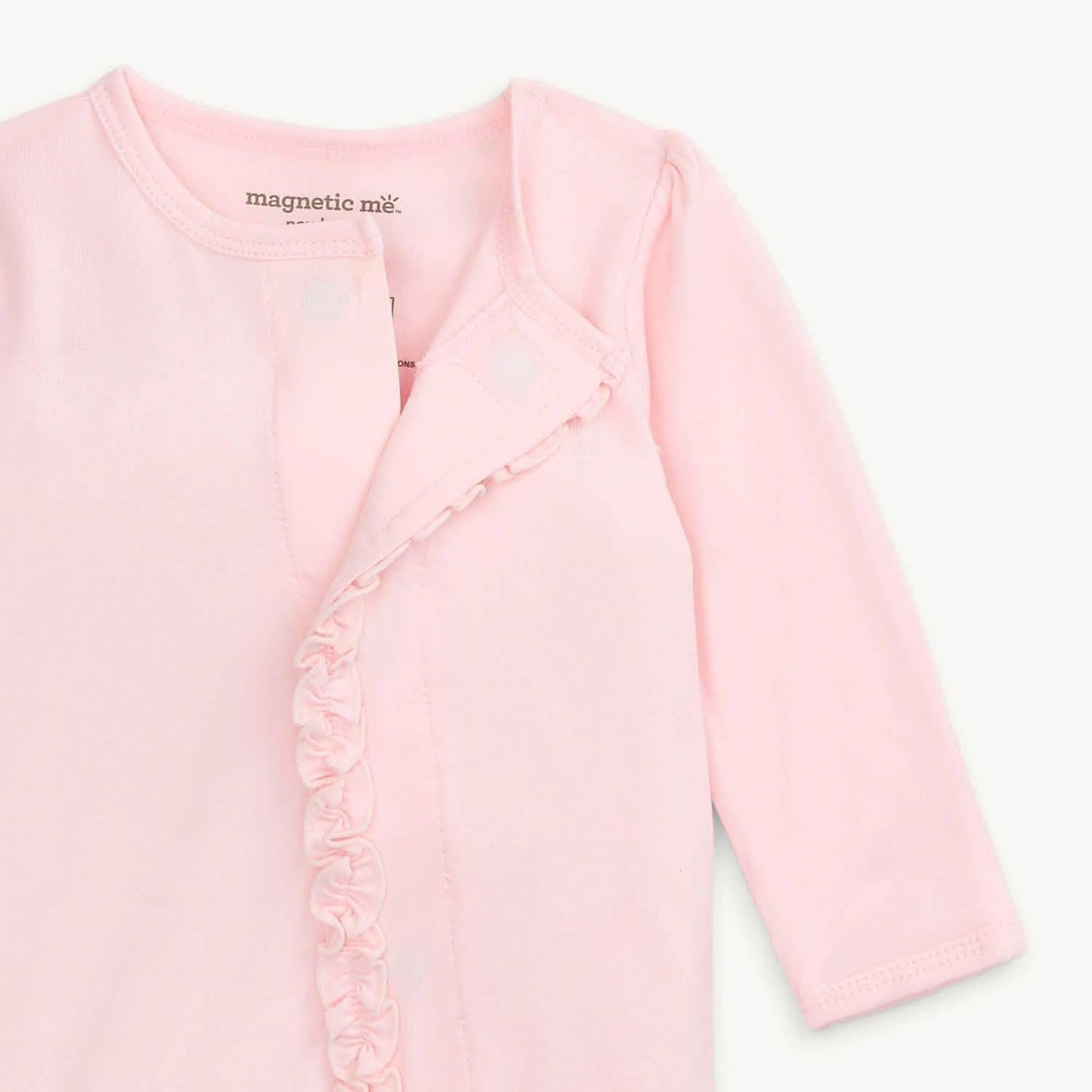 Pink Dogwood Modal Ruffle Footie