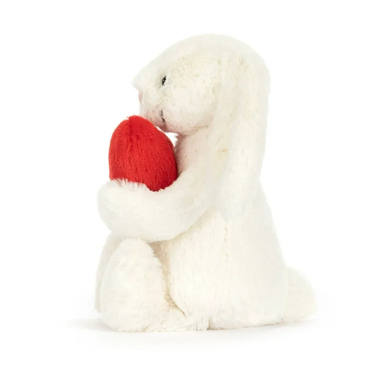 Medium Bashful Red Love Heart Bunny